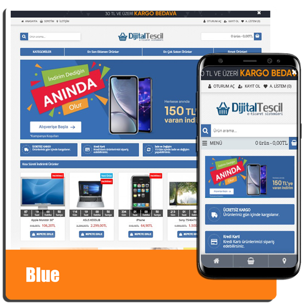 Blue E-Ticaret Demosu