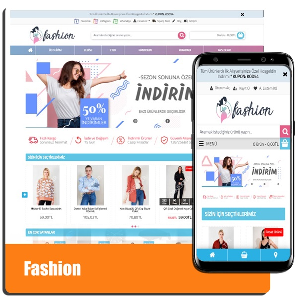 Fashion E-Ticaret Demosu