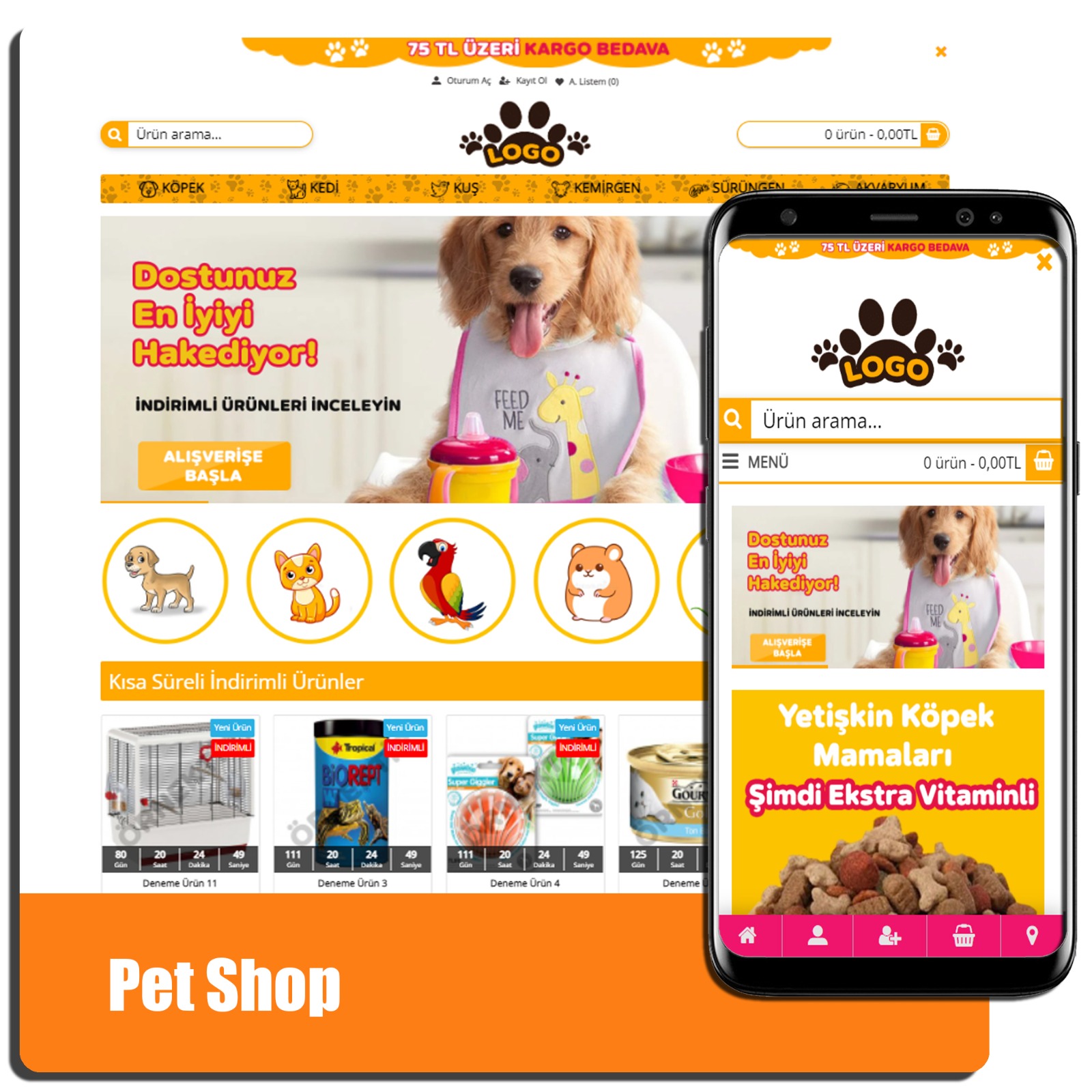Petshop Eticaret Teması