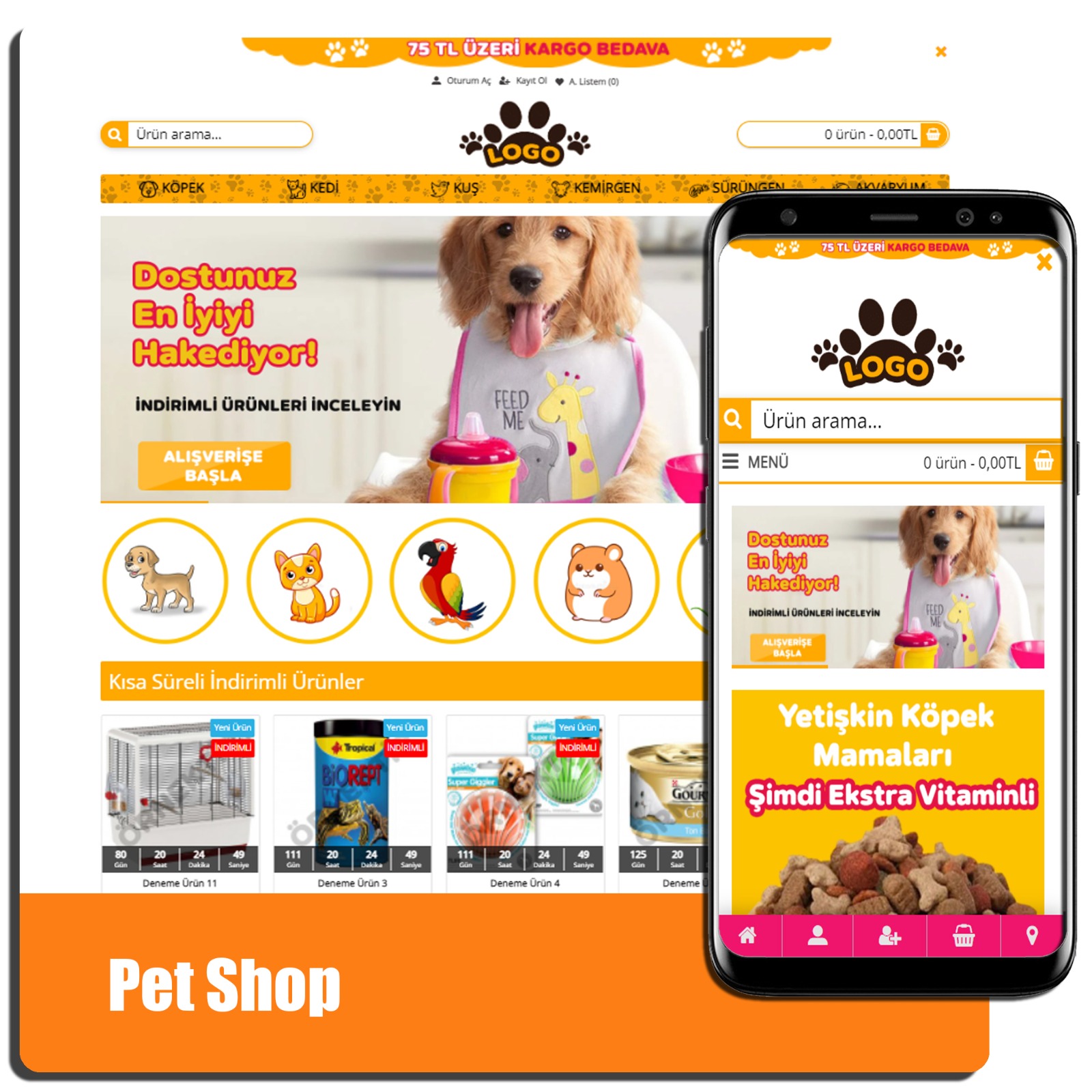 Petshop Eticaret Teması